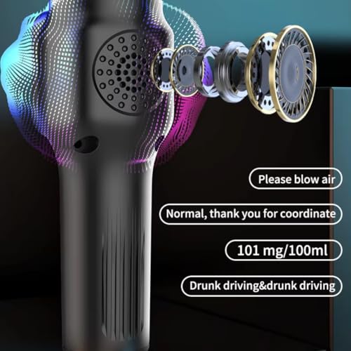 Image of Professional Alcohol Tester Digital Display Breath Analyzer High-Precision Breathalyzer Audible Alert with LCD Display Alcohol Detector (S-43)