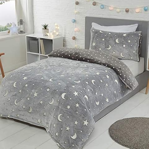Sleepdown Moons & Stars Glow Duvet Set Cover
