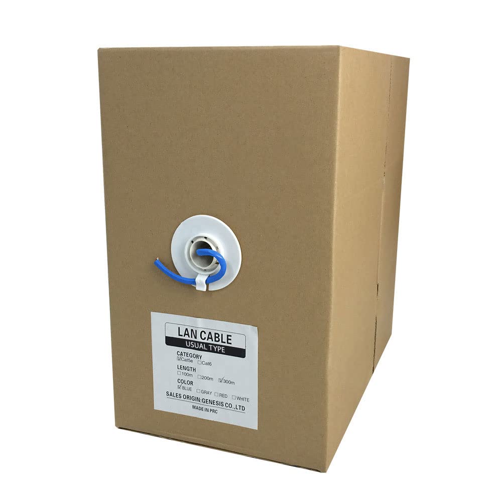 Amazon.co.jp: LANケーブル Cat5e (ブルー, 300m) : パソコン・周辺機器