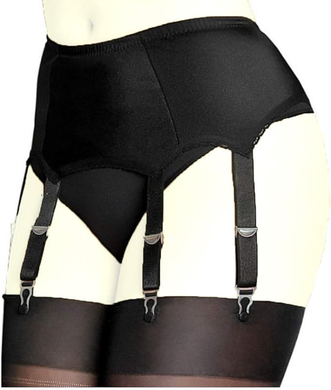 Women's Lace Garter Belt Elastic Adjustable Pretty Six Strap Fashion