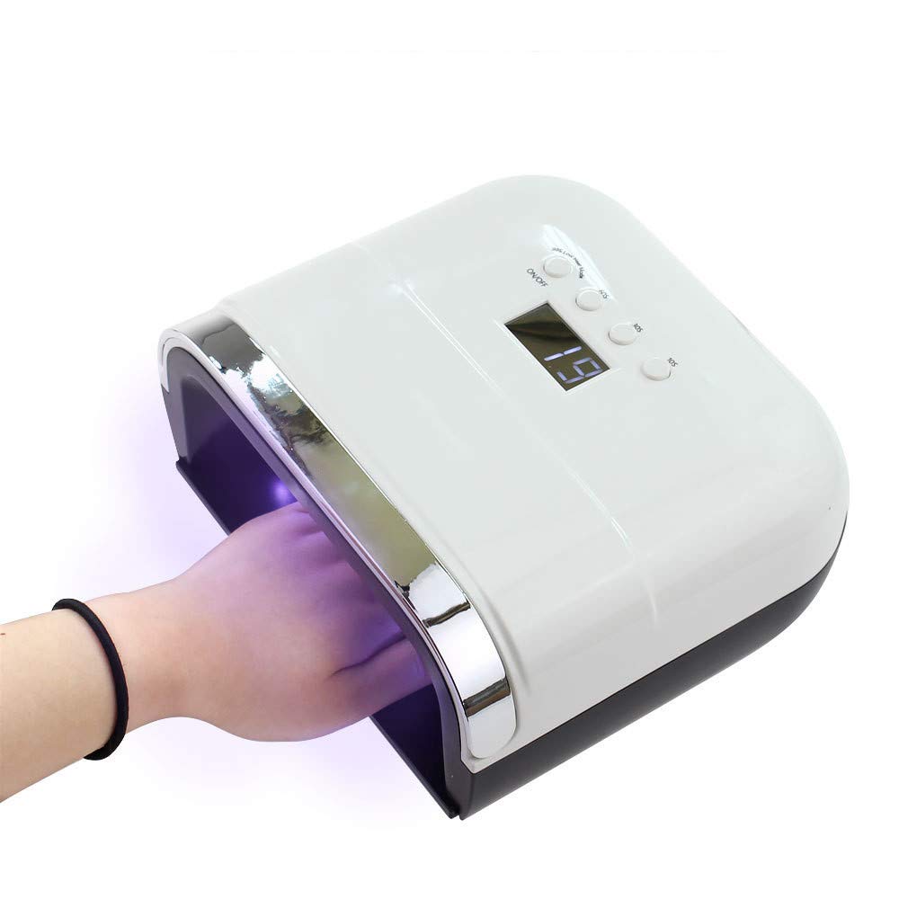 Lámpara de uñas de luz LED UV para esmaltes de uñas de Gel 48W Profesional con 4 ajustes de Temporizador, secador de uñas de Gel de curado de luz LED UV con Sensor automático