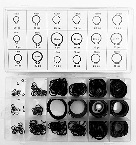 Silver - Set di 300 anelli di sicurezza per