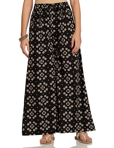 Image of Amazon Brand - Myx Women Loose Mid Rise Palazzo (Available in Plus Sizes)