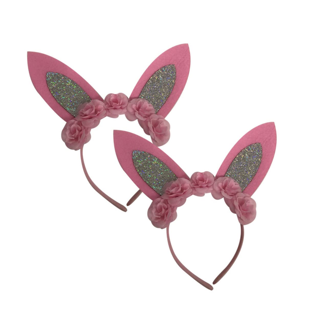 Niedliches Oster-Stirnband Mit Hasen & Ballons – Elastisch, Für Damen & Mädchen (Frühlings-Party)
