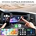 Single Din Radio Car Stereo with Apple CarPlay & Android Auto, 6.5” InCell Touchscreen Car Radio with 1080P Backup Camera, Mirror Link, Bluetooth 6.0, GPS, AM&FM, USB & Type-C Fast Charging, EQ, SWC