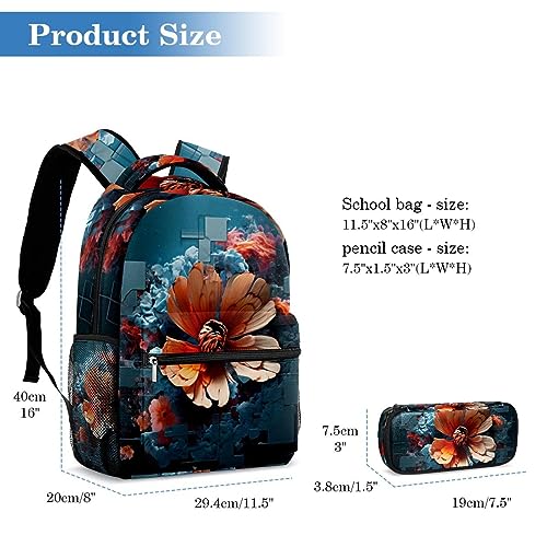 Sac à dos Independence Day multicolore avec trousse pour élève - 2