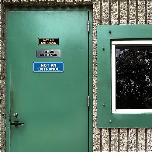 All Quality Standard Not An Entrance Wall or Door Sign - Durable Material | Compliance and Regulatory Signage - Black - Small (1 Pack)