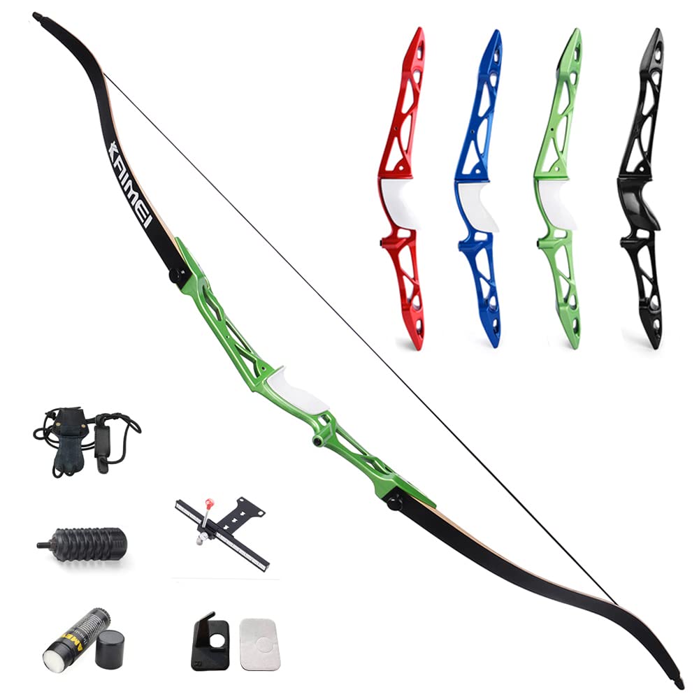 SHARROW Archery Takedown Recurve Bow 66/68/70 inch Competitive Bow Hunting Target Practice Bow Aluminum Riser 12lbs-40lbs for Shooting Competition