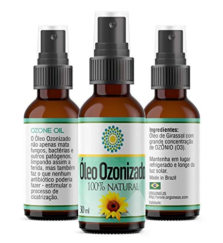 Óleo Ozonizado de Girassol 30ml - 100% Natural
