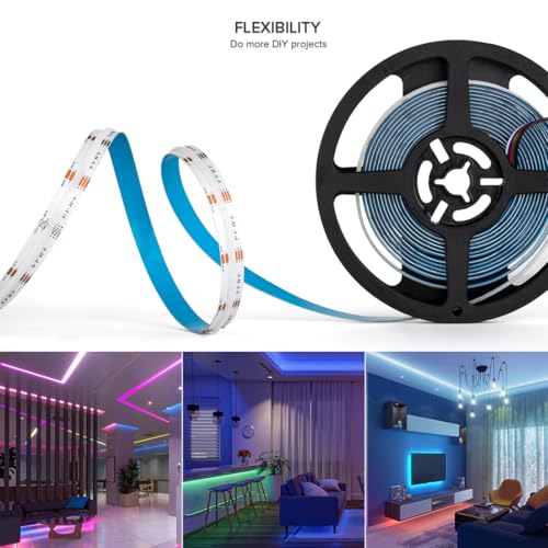 Tira de LED RGBW 24V 9.86FT 896 LEDs/m flexible miniatura 3