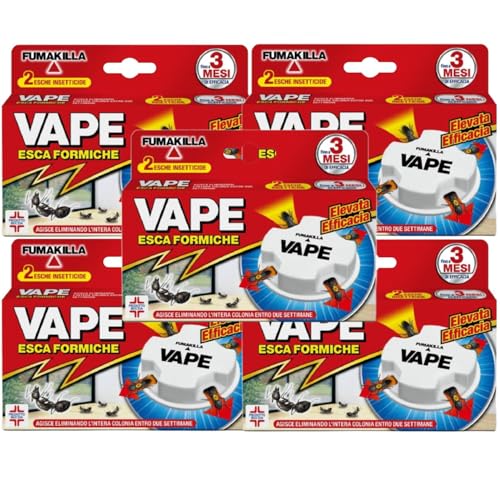 Vape 10 señuelos insecticidas para hormigas 5 paquetes de 2 cebos