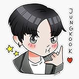 Jungkook Kawaii Vinyl Sticker Laptop Decal Waterproof 5'