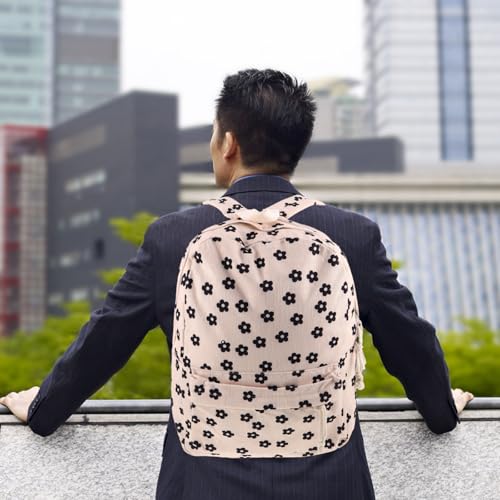 Mochila de corderoy para mujer ifundom con compartimento de portátil 5