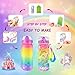 See You Always Decorate Your Own Light-up Water Bottle Kits for Girls Age 4-6-8-10, Unicorn Diamonds Crafts with Glitter Gem Stickers, Fun Arts and Crafts Gifts Toys for Girls Birthday Christmas