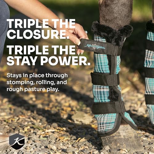 Kensington Botas com mosca de cavalo – Acabamento em lã – Tecnologia Stay-Up – Proteção contra picad