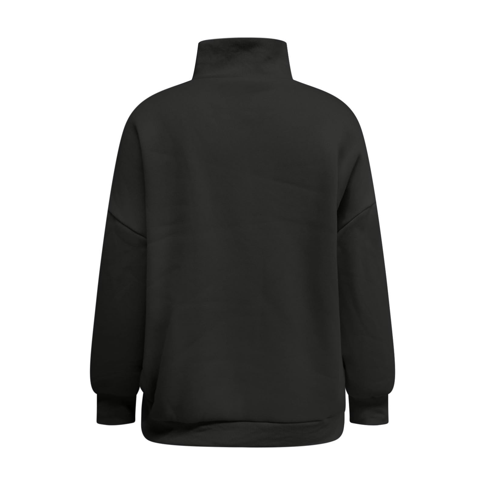 Genérico Sudadera sin Capucha con Cuello en V Manga Larga y Bolsillo con Cremallera para Mujer Ideal para Uso Diario Oficina o Vacaciones confeccionada en Tejido y cálido otoño e Invierno Estilo
