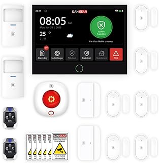 HEIMDALL PRO Smart Home Alarmanlage Set – WLAN/4G – App ohne ABO – Funk Alarmsystem – Alexa & Google Home – Dänisches Design (Standard Set (10 Sensoren))