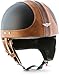 Produktbild Moto Helmets® D22 Vintage Black · Brain-Cap · Halbschale Jet-Helm Motorrad-Helm Bobber · Fiberglas Schnellverschluss SlimShell Tasche L (59-60cm)