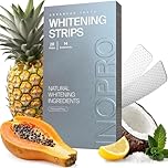InoPro Natural Teeth Whitening Strips Kit 14 Treatments - Sensitive Teeth Whitener, Peroxide Free, Enamel Safe - Instant Teeth Whitening Without The Harm (28 Strips)