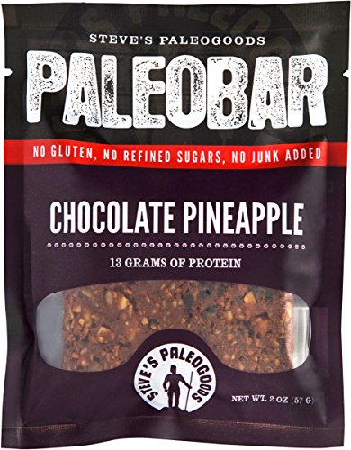 Steve's PaleoGoods, PaleoBar Chocolate Pineapple, 2 oz (Pack of 6)