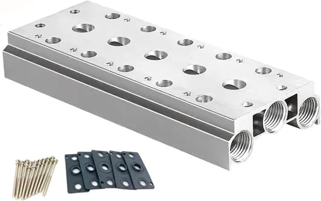 100M 200M 300M 400M Suitable for 4V110 4V210 4V310 4V410 pneumatic solenoid valve exhaust plate base manifold and accessories(15F,300M 4V310)