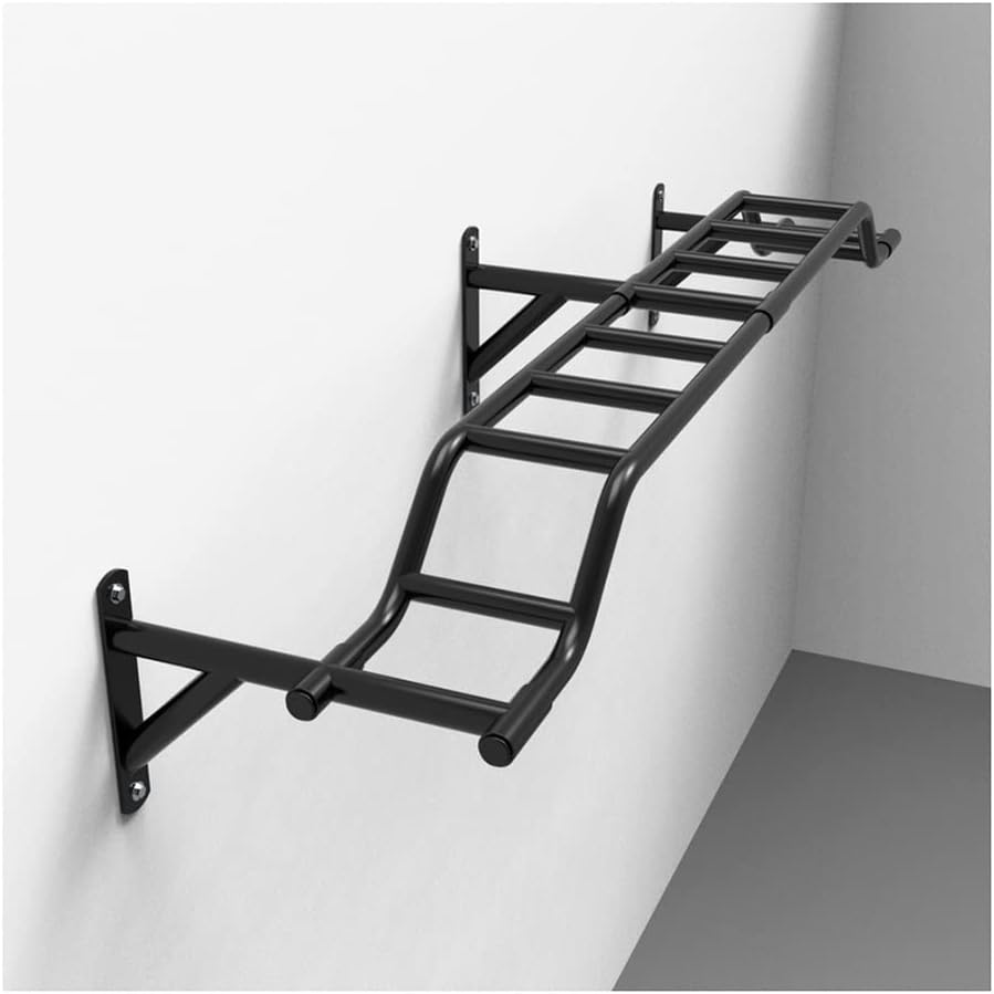 Wall Mounted Pull Up Bar, Heavy Duty Steel Climbing Frame/Parallel Bars/Horizontal Bars, Home Gym Strength Training Fitness bar, Load 300kg