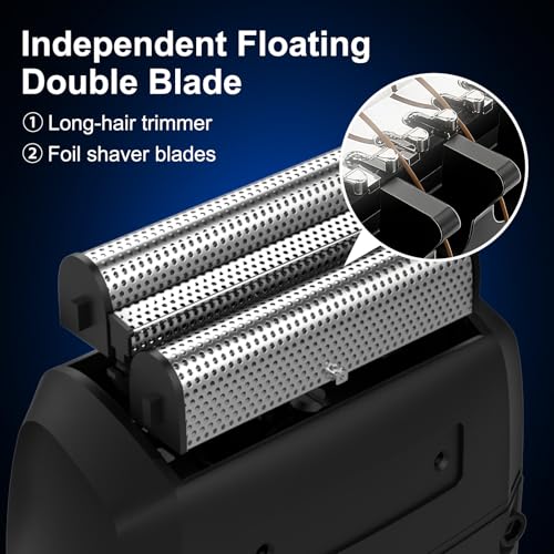 Image of Ufree Hair Clippers for Men, Beard Trimmer, Foil Shaver 3-in-1 Grooming Kit | Type-C Fast Charging & LED Display Pro Cordless Barber Clipper for Home Haircuts, T-Blade for Seamless Fades, for All Hair