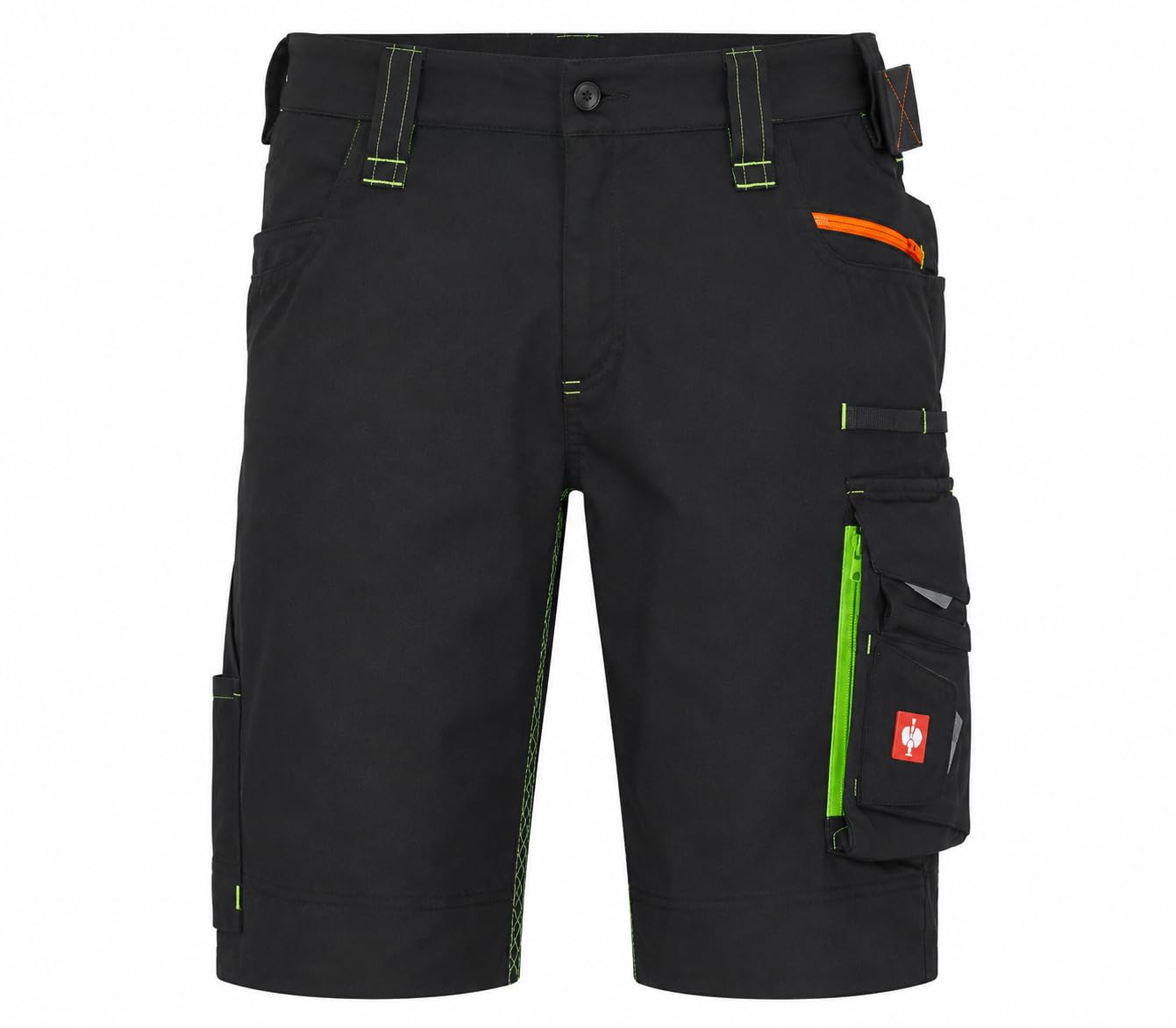 Generisch Arbeitsshorts Herren Kurze Arbeitshose Handwerkershorts Berufsshorts Workwear Shorts mit Stretchbund Flexbelt Werkzeugtaschen Cargotaschen