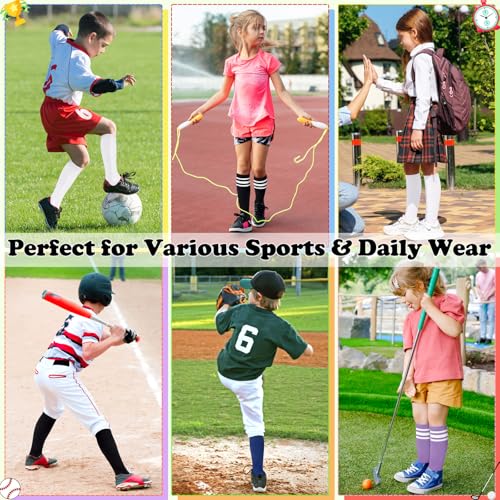 Image of Sarfel Toddler Soccer Socks Kids Soccer Socks Youth Soccer Socks Kids Baseball Socks Girls Softball Socks Boys Football Socks