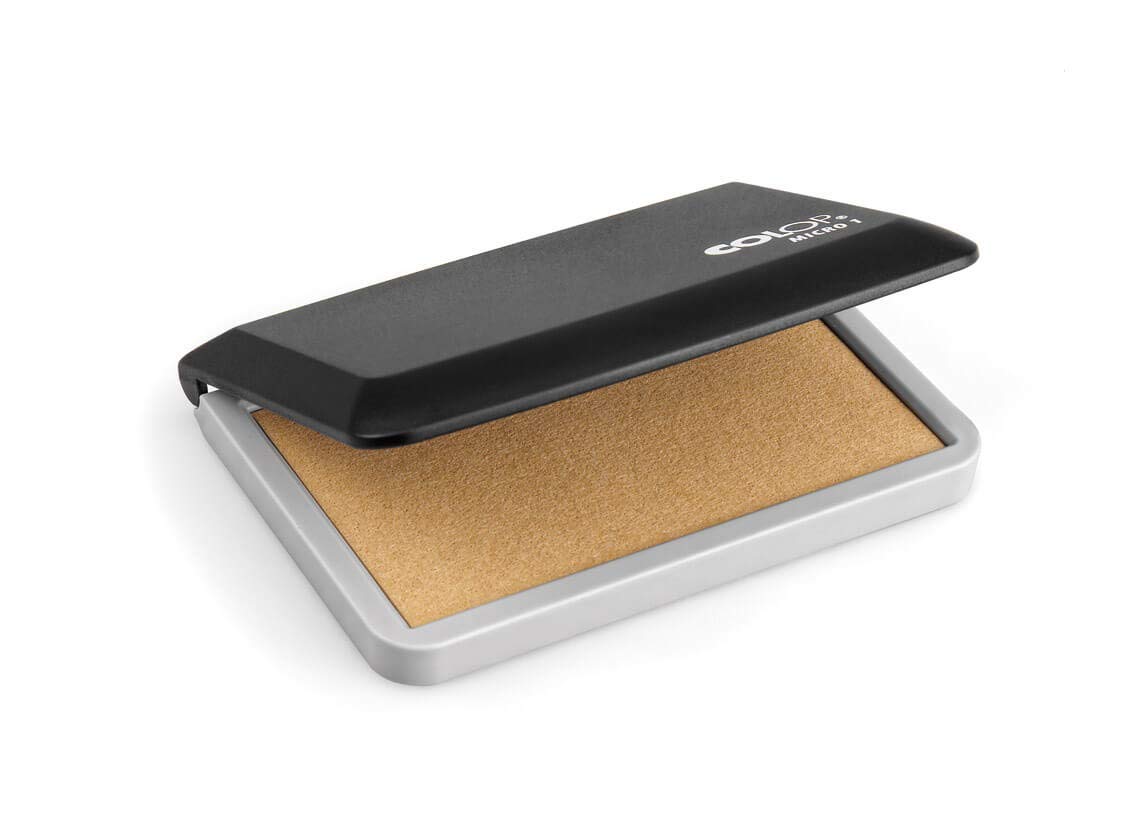 COLOP Micro 1 Stamp Pad - Dry/Uninked | 109637 | Rubber Stamp Pad 90x50mm | Ink Pad for Traditional Stamps
