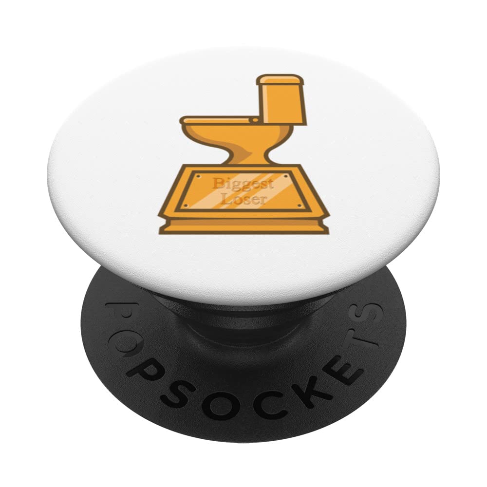 Toilet Trophy Award For Biggest Losers Gag Novelty PopSockets Swappable PopGrip