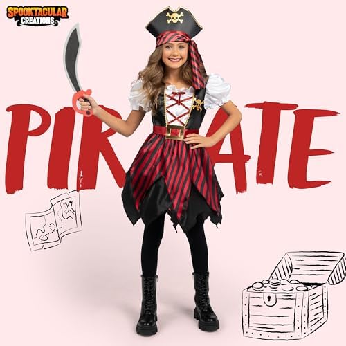 Xerteam 5-delige set piratenkostuum voor kinderen, 22 stuks
