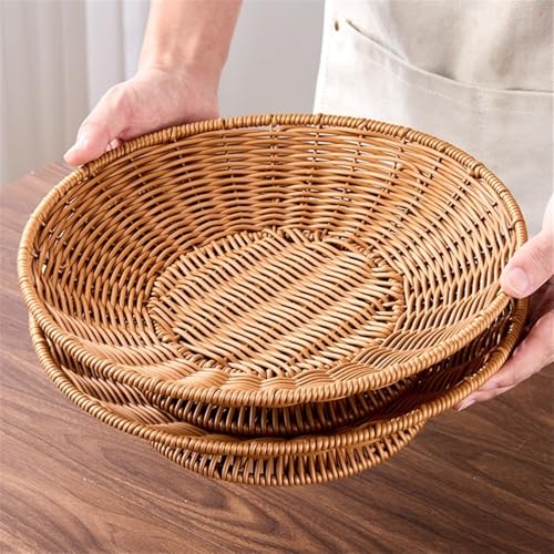Cesta de frutas tejida para solucionar la falta de espacio y guardar pan 6