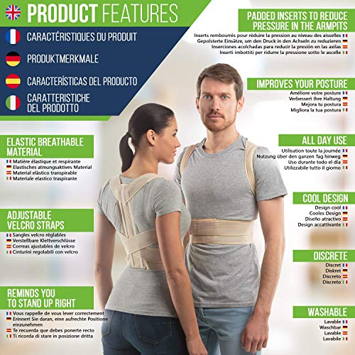 AHeal Raddrizza spalle uomo Fascia lombare