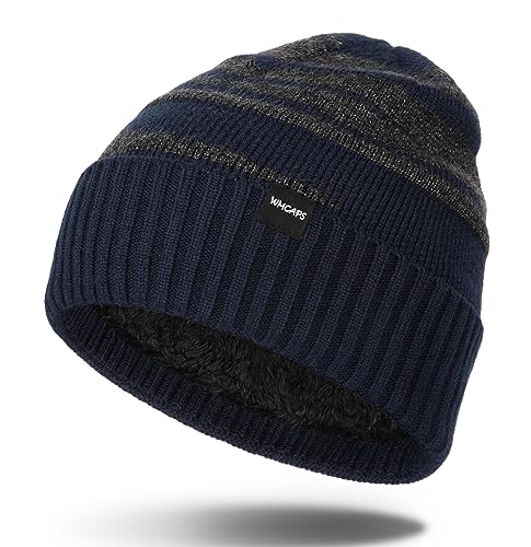 Bonnet tête de mort Wmcaps contre le froid doublé polaire douce unisexe