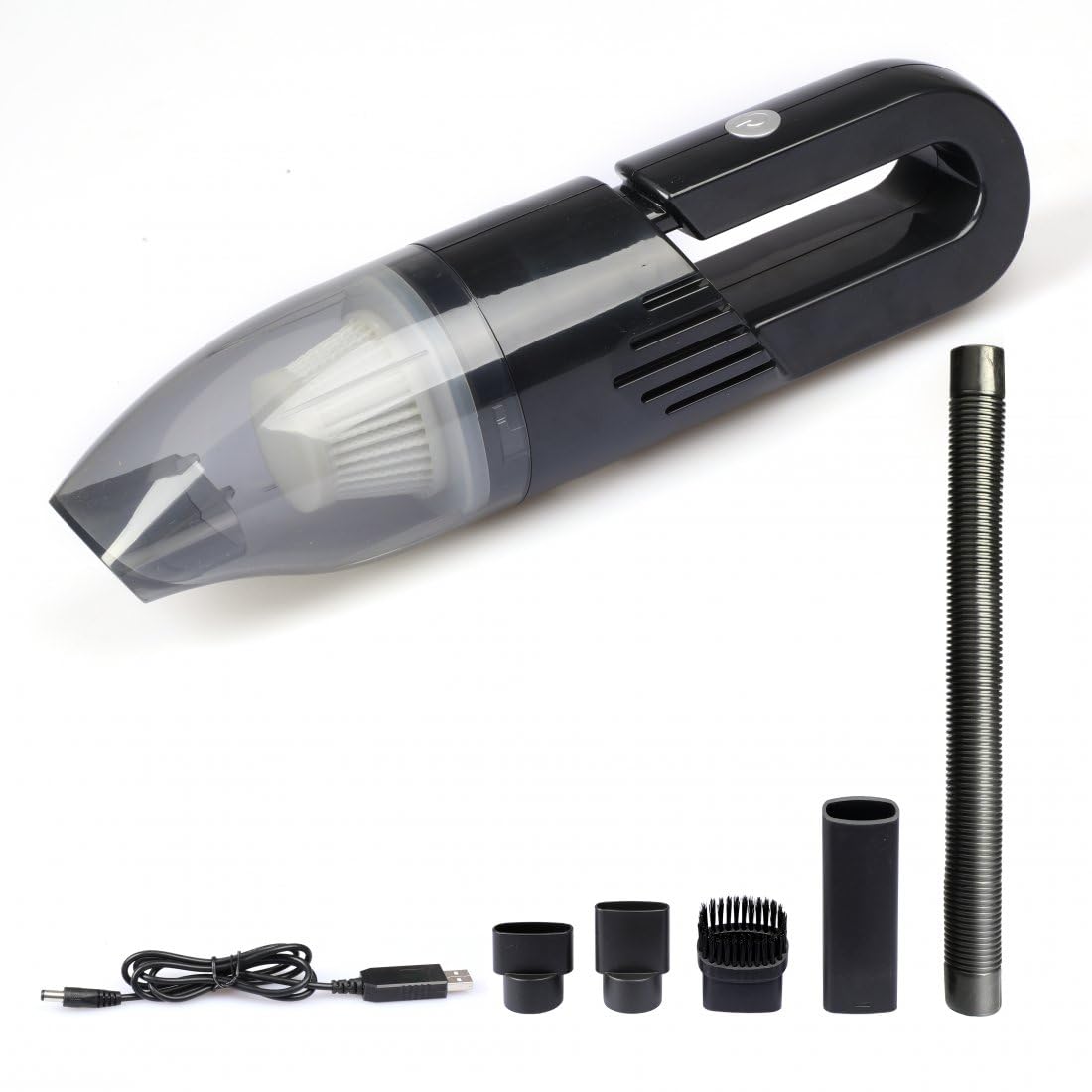 Ymiko Aspirapolvere Portatile Senza Fili – 360° Con Spazzola In Nylon – 1200 MAh, Ricaricabile USB – Per Scrivania, Tastiera, Auto E Pulizie Rapide