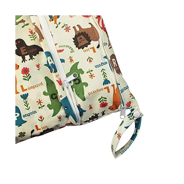 iZiv Baby Wasserdichte Wiederverwendbare Wet Dry Bag, Wickeltasche, Neoprenanzug-Tasche, Wasserdichte Waschbare Hängende… – Bild 3