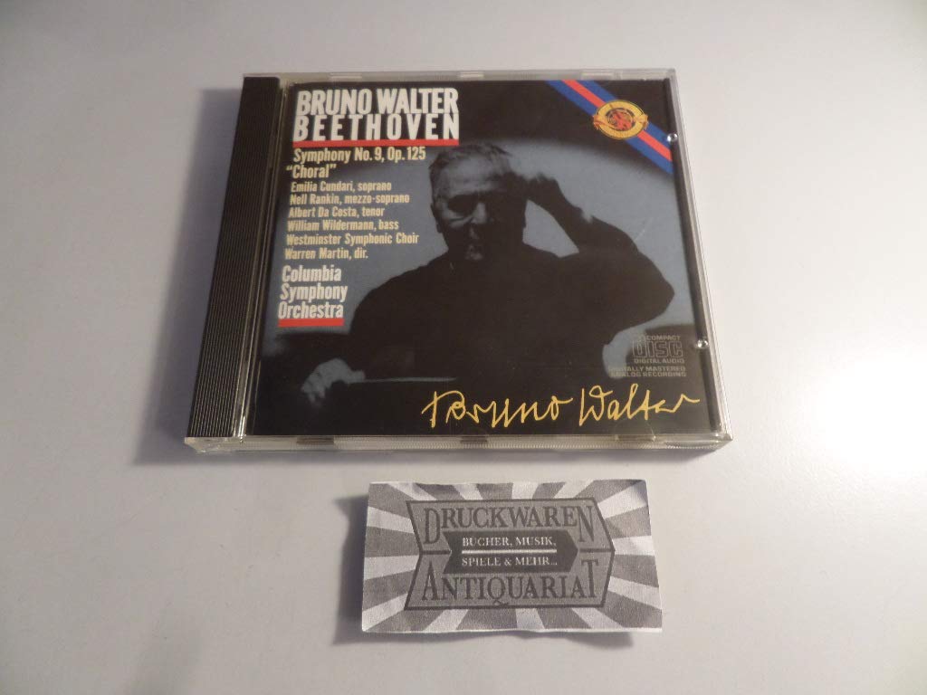 Symphony 9 " Choral " [Audio CD] Beethoven; Walter and Columbia Symphony