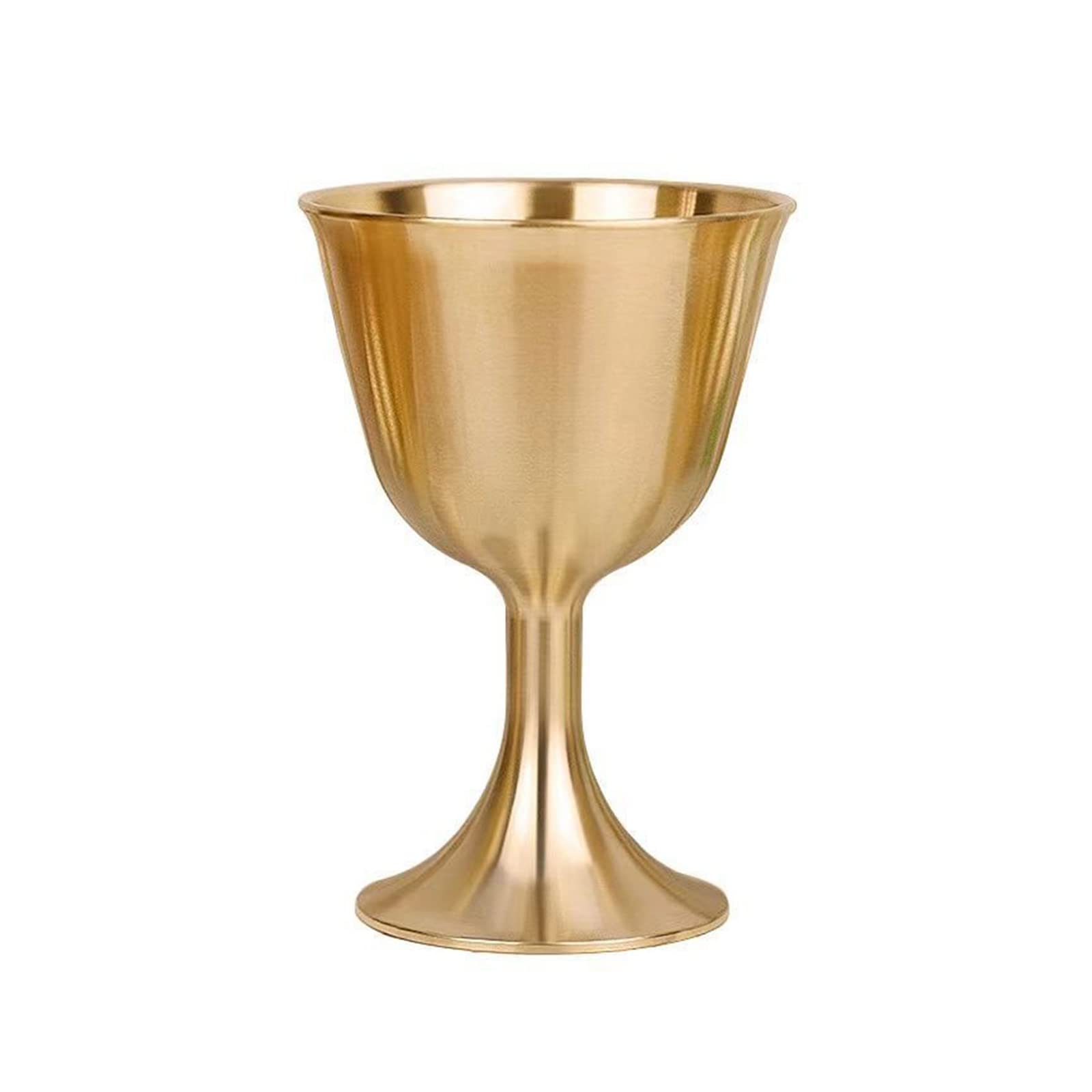 Uqezagpa Pure Brass European Cocktail Glass Glass Pure Brass Goblet Red Wine for KTV Use Wine Cup