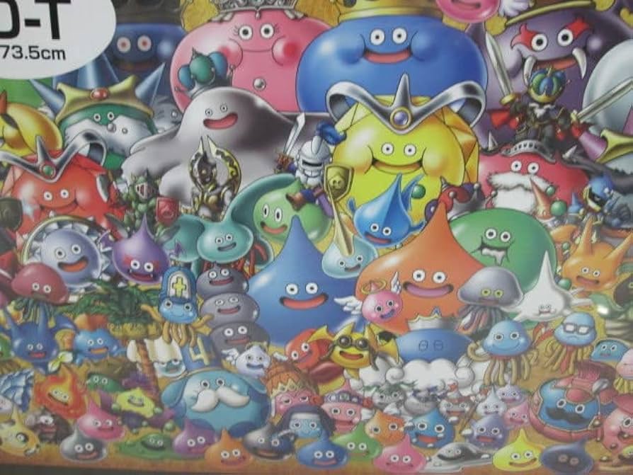 ドラクエ　パズル　1000ピース　スライムたちのたいぐんがあらわれた！ Amazon | ジグソーパズル 1000ピース DQ スライムたちのたいぐん
