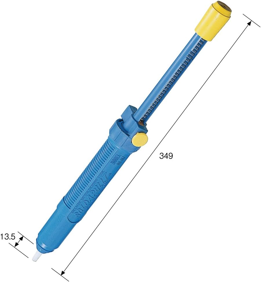 Hozan DS-017 Solder Suction Device, Solder Plut, Convenient and Affordable Size for Business Trip Repair