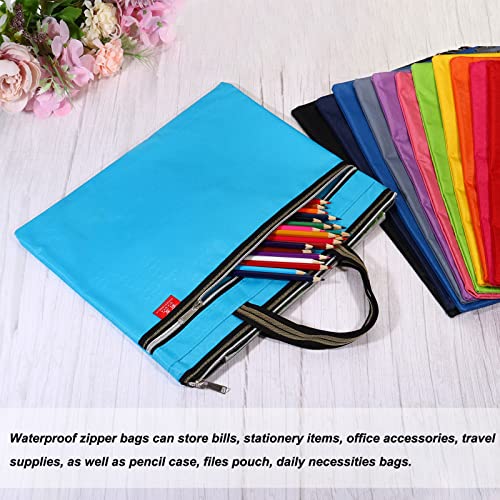 Sac de rangement étanche rose PATIKIL avec fermeture éclair pour documents et bureau