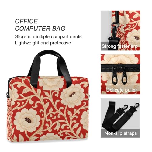 Laptop Bag Briefcase Portable Crossbody with Handle 15.6" miniatura 6