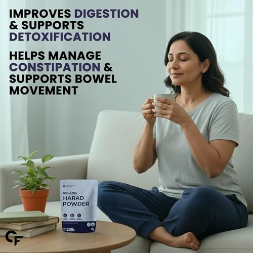 Image of Carbamide Forte Organic Harad Powder | Haritaki Powder for Digestion, Cleansing & Wellness | kadukkai powder for digestion & Detox Support - 200g