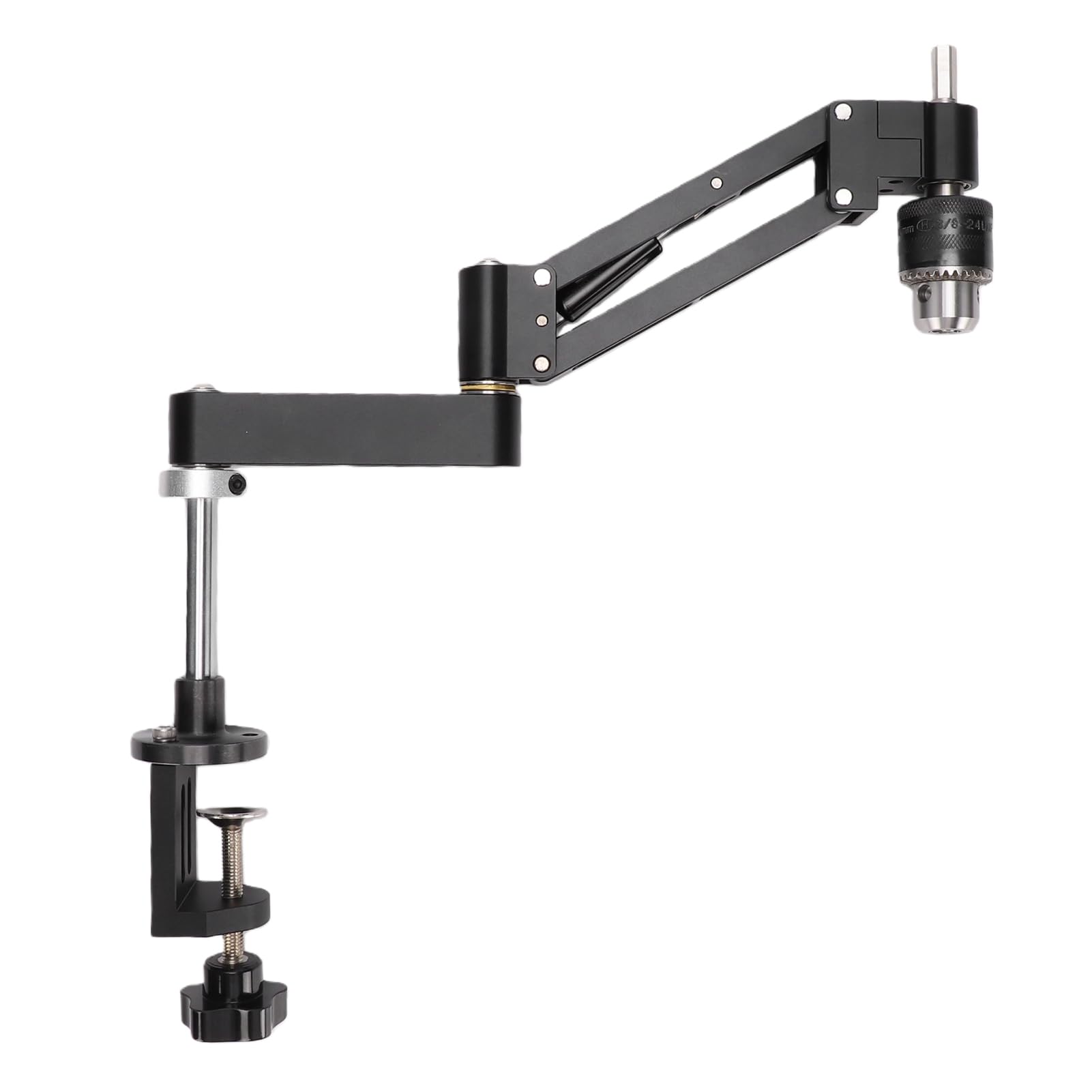 Annadue Wspornik Ramienia Maszyny Gwintującej, Wspornik Wspornikowy ze | Wspornik do gwintowania CNC, poziome pionowe ramię do gwintowania, skok 130 mm z uchwytem 1,5–10 mm
