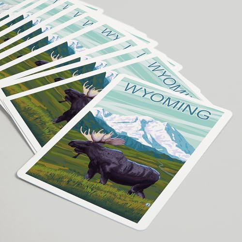 Naipes Póker Wyoming Moose y Montaña Nevada 52 Cartas miniatura 5