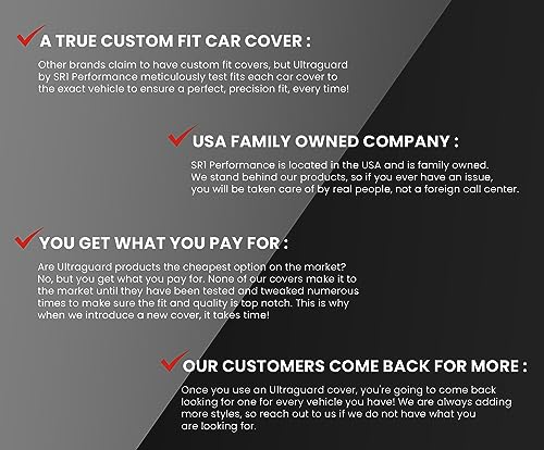 Image of SR1 USA 1967-1969 Firebird Car Cover - Custom Fit Indoor Protection Ultraguard Stretch Satin - The Ultimate High End Fit for Classic Pontiac Fire Bird (Red)