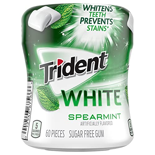 Trident White Spearmint Sugar Free Gum, 6 Bottles of 60 Pieces (360 Total Pieces) - Image 5