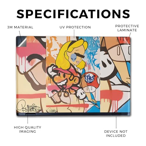 Image of Laptop Skin Compatible with Alienware M16 R2 (2024) - I Cant See - Premium 3M Vinyl Protective Wrap Decal Cover - Easy to Apply | Crafted in The USA by MightySkins