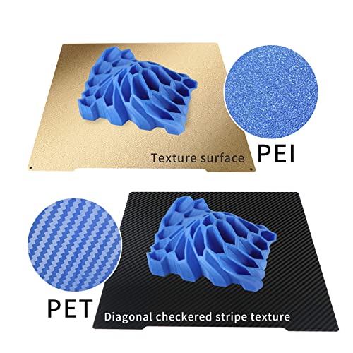 Image of Double Sided PET+PEI Build Plate Textured Sheet 241x253.8mm Flexible PET+PEI Print Bed Without Magnetic Build Plate for Prusa i3 MK2 MK2.5 MK3 MK3S MK4 Core One